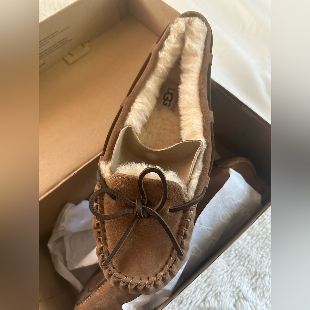 UGG Women's Brown Moccasin Slippers